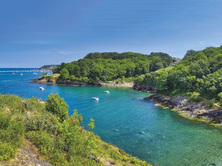 Beautiful view of Devon coastline