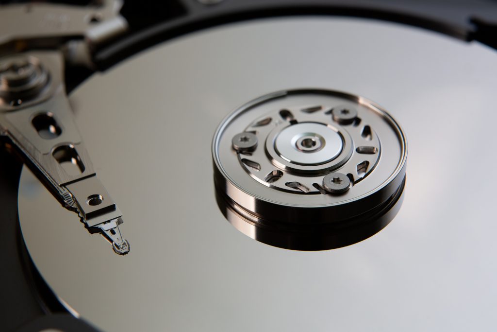 Image of inside a Hard Drive in Devon