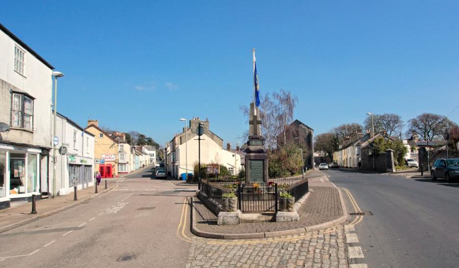 Photograph of memorial in Chudleigh, Devon